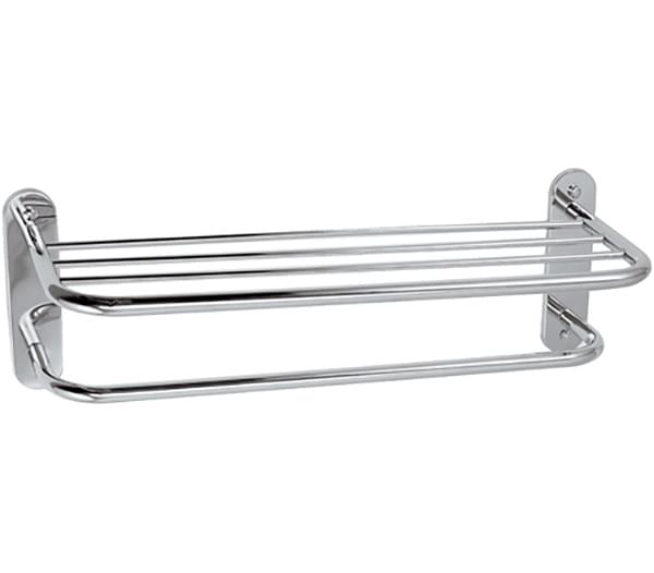 Плитка Remer Вне Коллекций Полка с полотенцедержателем хром  поверхность глянец