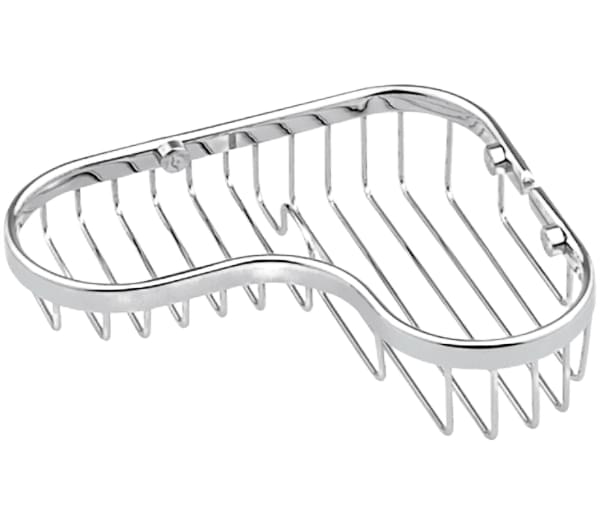 Плитка Remer Вне Коллекций Полка угловая с мыльницей хром  поверхность глянец
