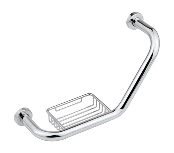 Плитка Remer Вне Коллекций Поручень с мыльницей хром  поверхность глянец