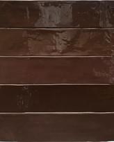 Плитка Revoir Paris Studio Brun Retro Glossy 6.2x25 см, поверхность глянец