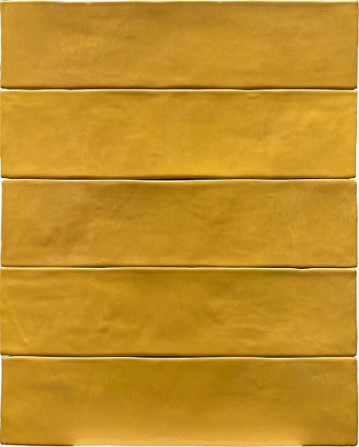 Плитка Revoir Paris Studio Miel Glossy 6.2x25 см, поверхность глянец