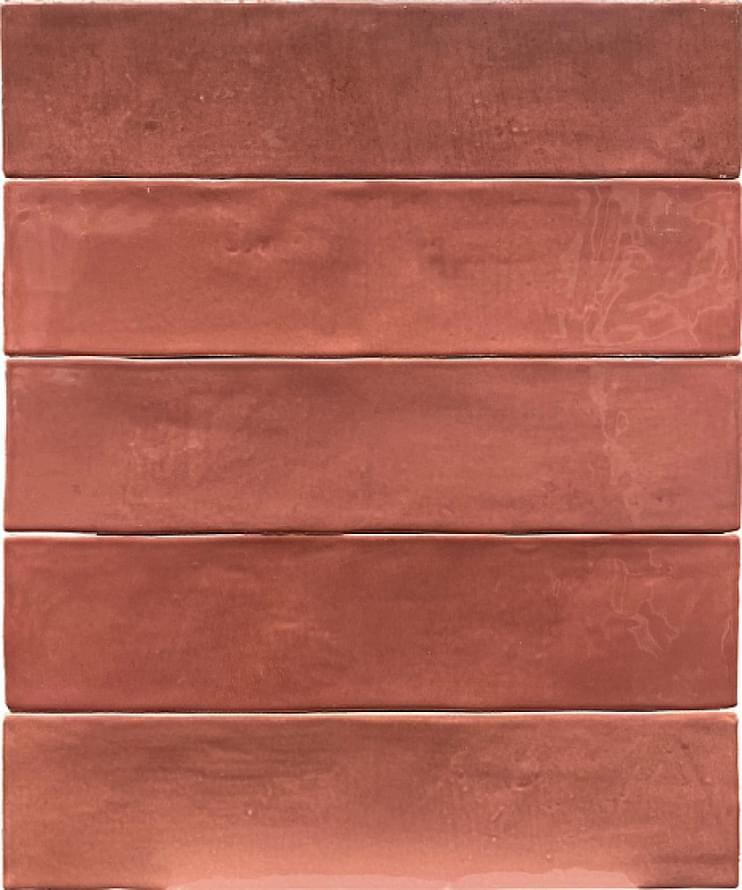 Плитка Revoir Paris Studio Rose D Antan Glossy 6.2x25 см, поверхность глянец