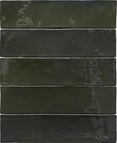 Плитка Revoir Paris Studio Vert Bouteille Glossy 6.2x25 см, поверхность глянец