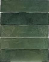 Плитка Revoir Paris Studio Vert Olive Glossy 6.2x25 см, поверхность глянец