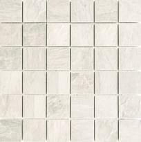 Плитка Rex Ardoise Mosaico Blanc Grip 30x30 см, поверхность матовая, рельефная