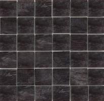 Плитка Rex Ardoise Mosaico Noir Grip 30x30 см, поверхность матовая, рельефная