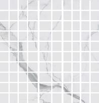 Плитка Rex I Classici Statuario Mosaico 3D Mix 30x30 см, поверхность полированная, рельефная