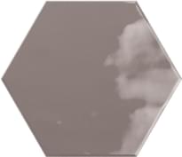 Плитка Ribesalbes Geometry Hex Charcoal Glossy 15x17.3 см, поверхность глянец