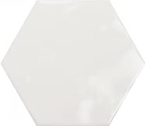 Плитка Ribesalbes Geometry Hex White Glossy 15x17.3 см, поверхность глянец