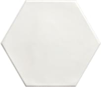 Плитка Ribesalbes Geometry Hex White Matt 15x17.3 см, поверхность матовая