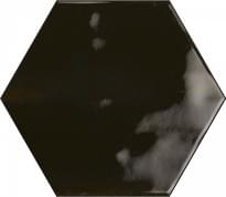 Плитка Ribesalbes Hope Hex Nero Graphito Glossy 15x17.3 см, поверхность глянец