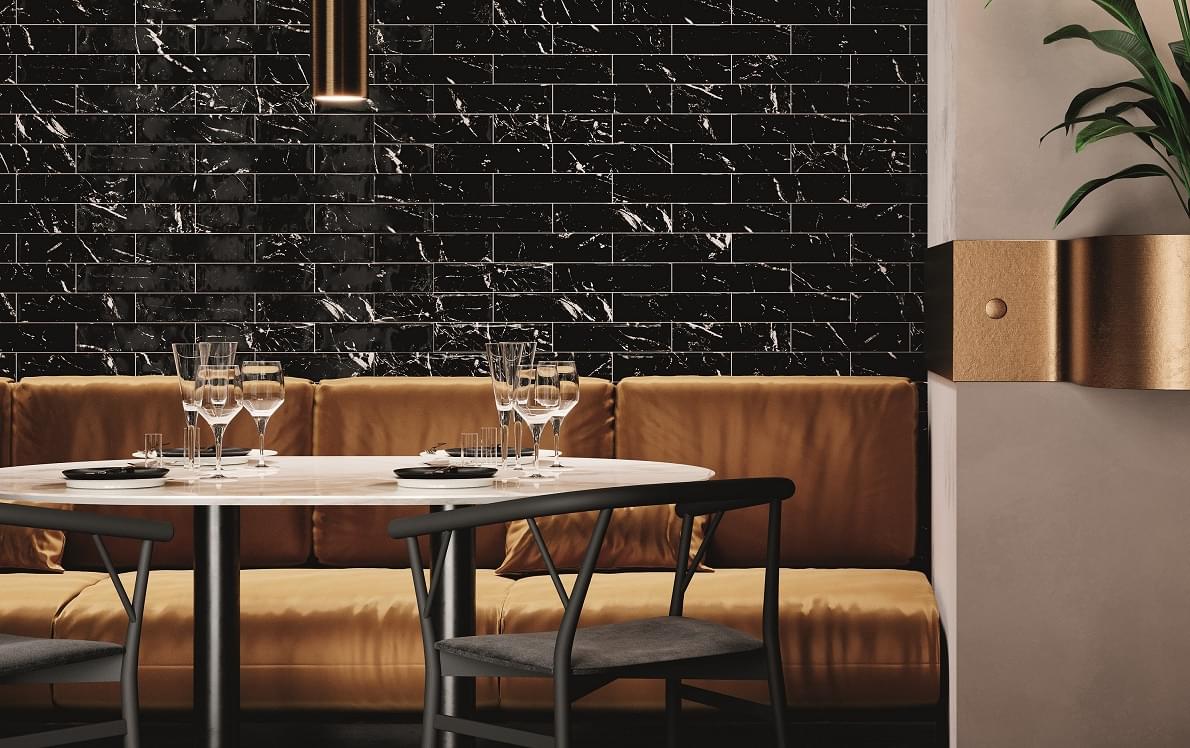 керамика фабрики Ribesalbes коллекция Nero Marquina