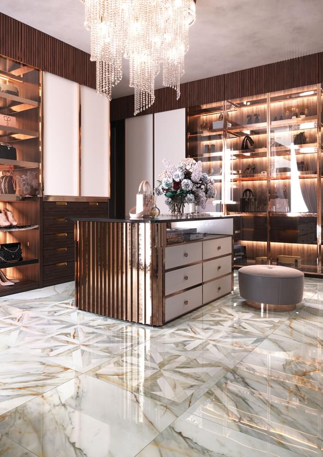 керамогранит фабрики Ricchetti коллекция Golden Pure