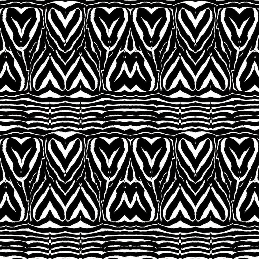 Roberto Cavalli Book 9 Heart Zebra 3м x 300см поверхность матовая