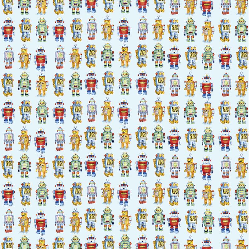 Roberto Cavalli Book 9 Robot Baby Blue 3м x 300см поверхность матовая
