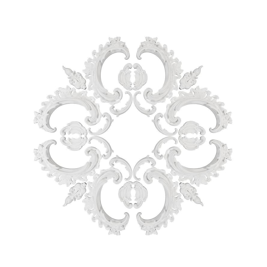 Rodecor Базовая Коллекция Розетка 87601RD 48x48x0 см поверхность 