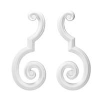 Rodecor Барокко Волюта 02101Br Set 2 pcs 28x12x1.4 см поверхность 