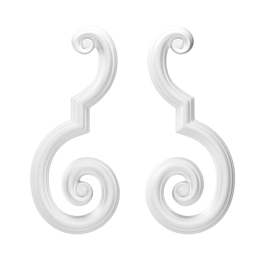 Rodecor Барокко Волюта 02101Br Set 2 pcs 28x12
