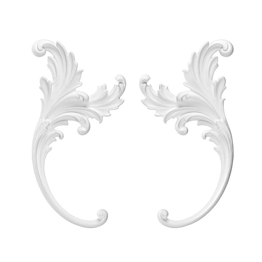 Rodecor Барокко Волюта 02105Br Set 2 pcs 28x14