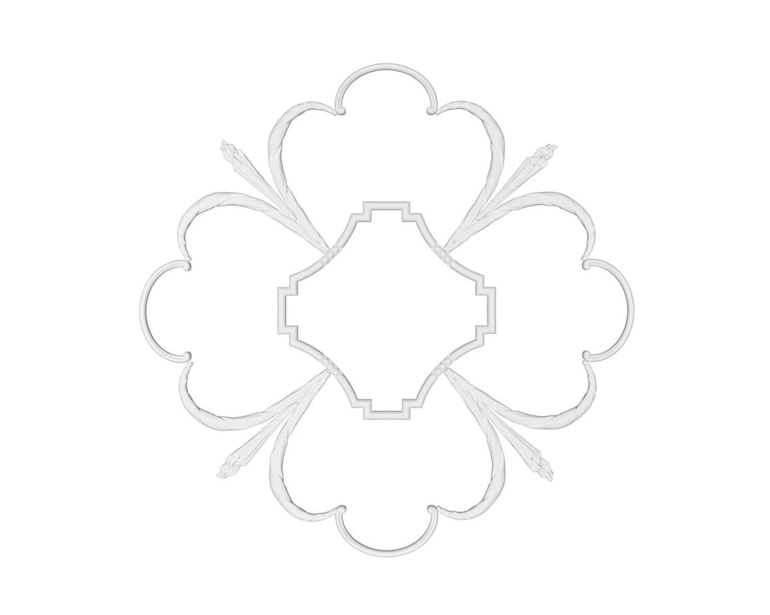 Rodecor Барокко Розетка Барокко 87116BR 77.3x77.3x0 см поверхность 