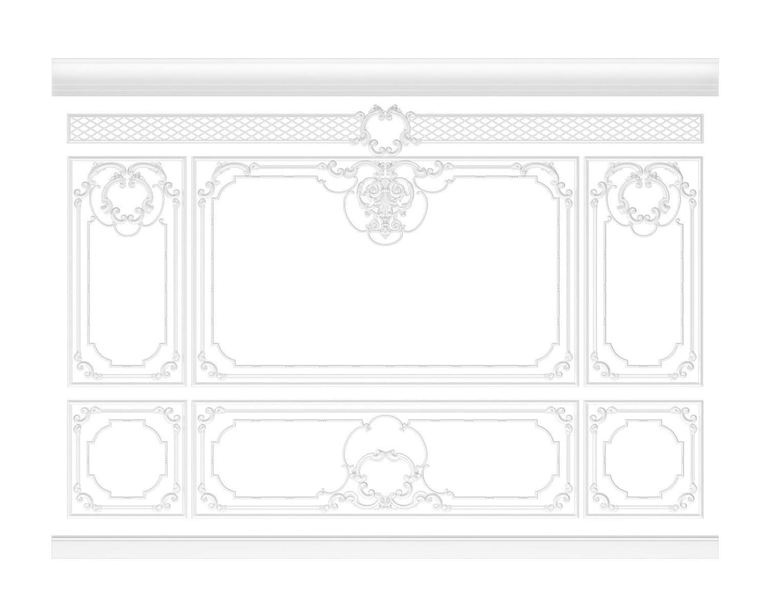 Rodecor Барокко Стена 1 Бенуа Ф3 77103BR 300x400x0 см поверхность 