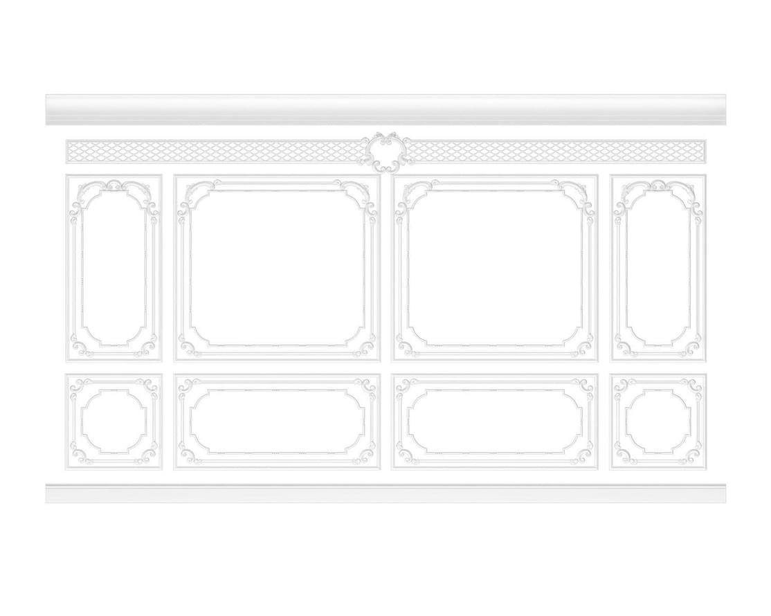 Rodecor Барокко Стена 2 Бенуа Ф3 77113BR 300x500x0 см поверхность 