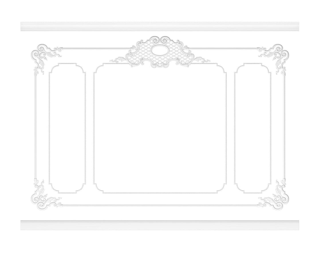 Rodecor Барокко Стена Бенуа Ф2 77102BR 300x400x0 см поверхность 