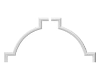 Rodecor Барокко Угловой Элемент 03101Br Set 2 pcs 17x17x0.9 см поверхность 