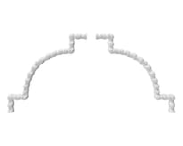 Rodecor Барокко Угловой Элемент 03102Br Set 2 pcs 17x17x0.9 см поверхность 