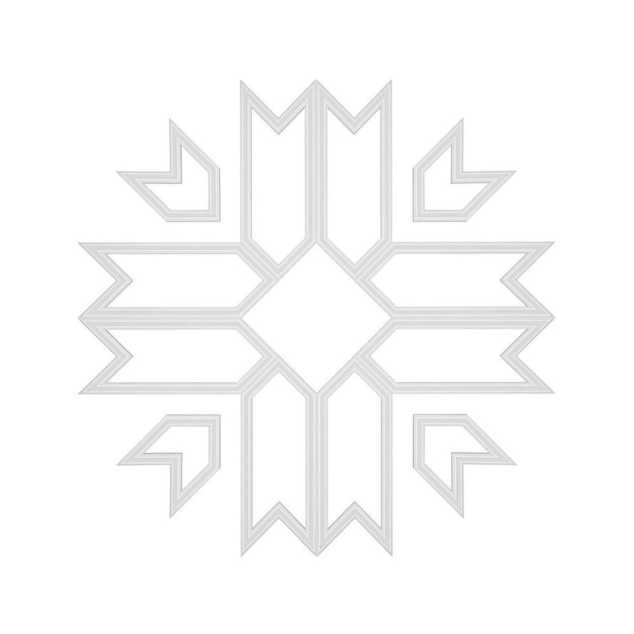 Rodecor Легенды Ар-Деко Розетка Ар Деко 87405AR 110x110x0 см поверхность 