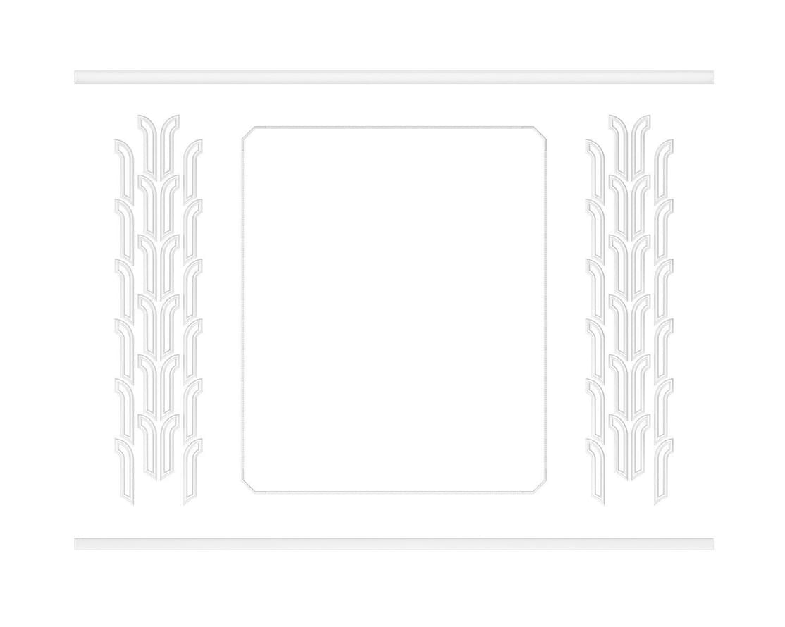 Rodecor Легенды Ар-Деко Стена Лалик Ф2 77432AR 400x300x0 см поверхность 