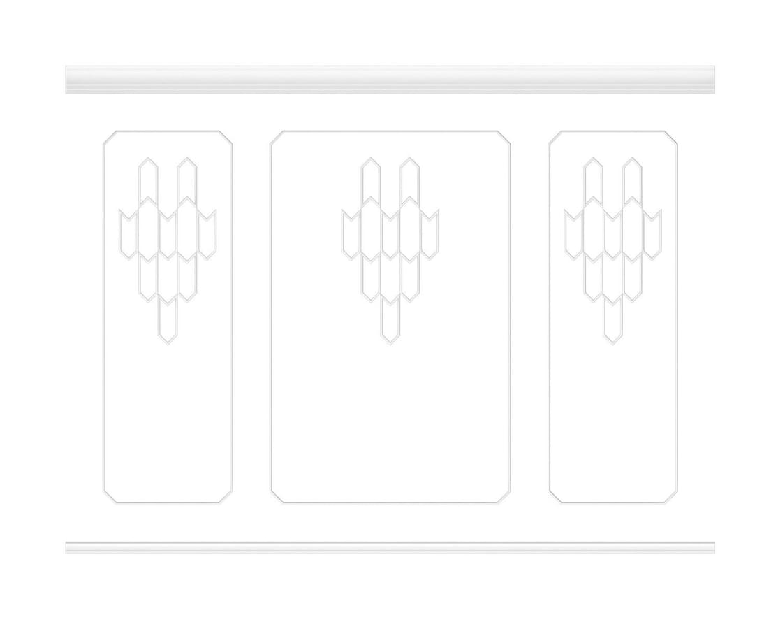 Rodecor Легенды Ар-Деко Стена Набоков Ф2 77412AR 400x300x0 см поверхность