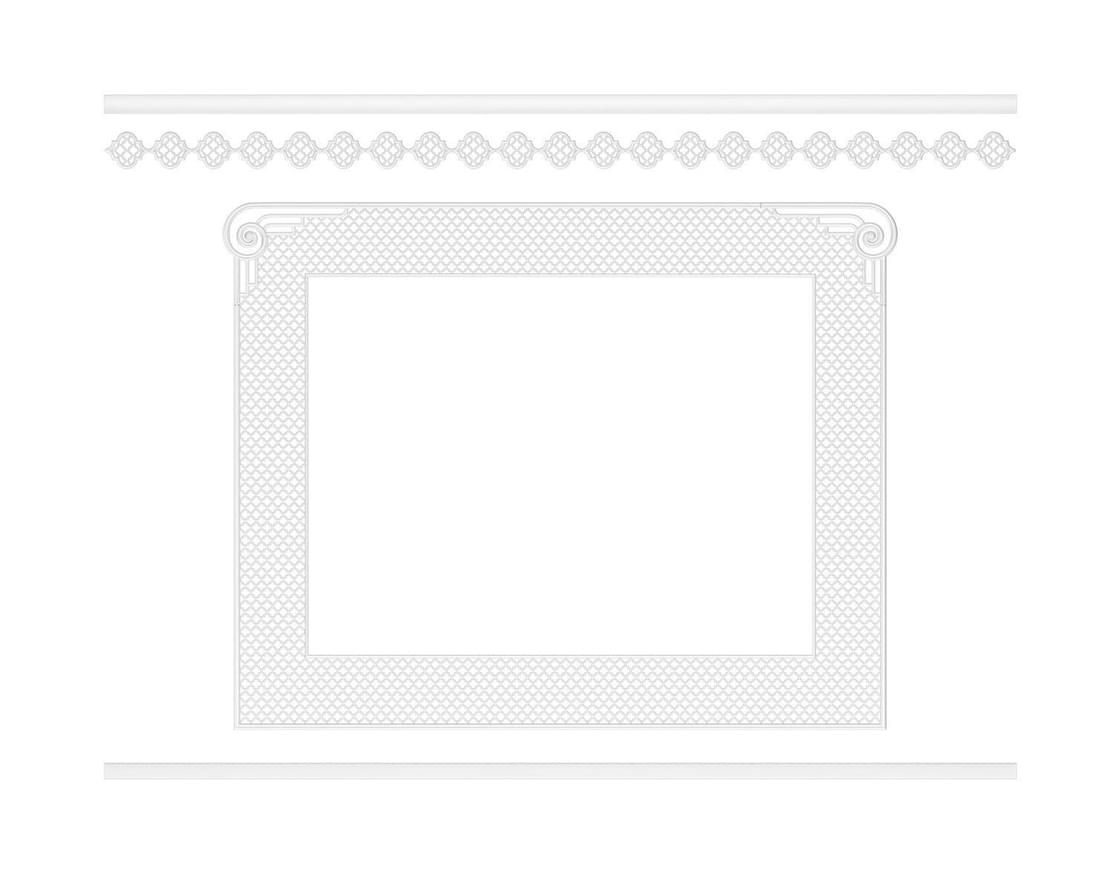 Rodecor Легенды Ар-Деко Стена Рамбова Ф3 77423AR 400x300x0 см поверхность 