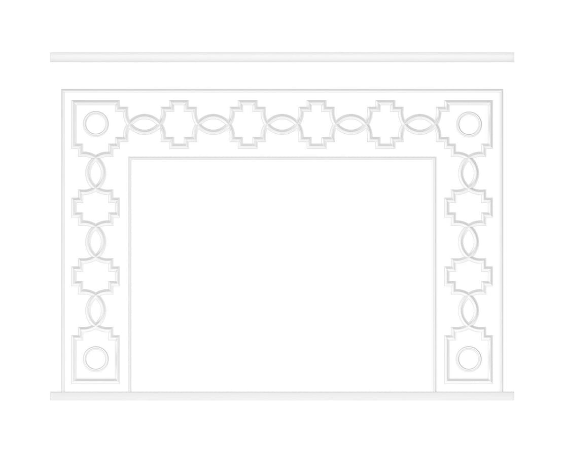 Rodecor Легенды Ар-Деко Стена Эрте Ф2 77442AR 400x300x0 см поверхность 
