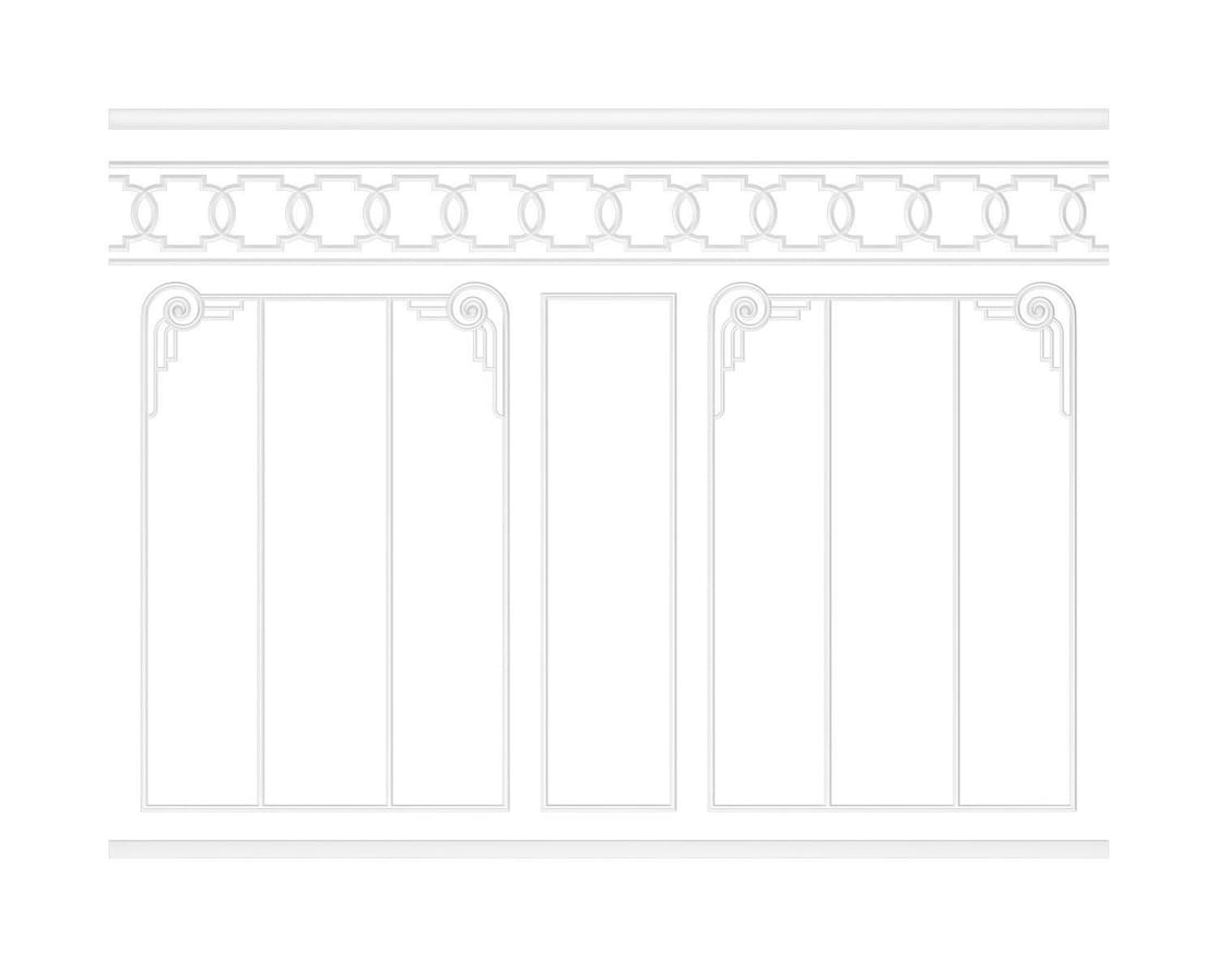 Rodecor Легенды Ар-Деко Стена Эрте Ф3 77443AR 400x300x0 см поверхность 