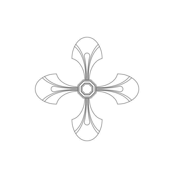 Rodecor Легенды Ар-Деко Узел Лалик Ф3 66415AR 56x56x0 см поверхность 