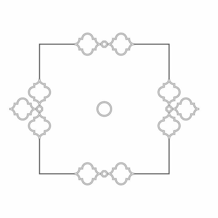 Rodecor Легенды Ар-Деко Узел Рамбова Ф1 66406AR 215x258x0 см поверхность 