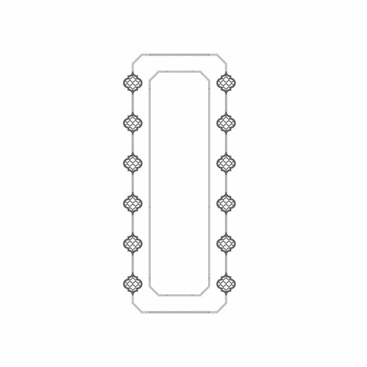 Rodecor Легенды Ар-Деко Узел Рамбова Ф2 66409AR 219x80x0 см поверхность 