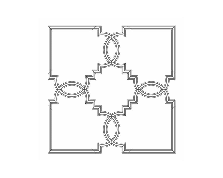 Rodecor Легенды Ар-Деко Узел Эрте Ф1 66417AR 82x82x0 см поверхность 