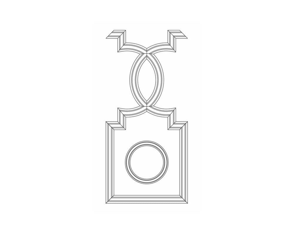 Rodecor Легенды Ар-Деко Узел Эрте Ф2 66421AR 89x55.7x0 см поверхность 