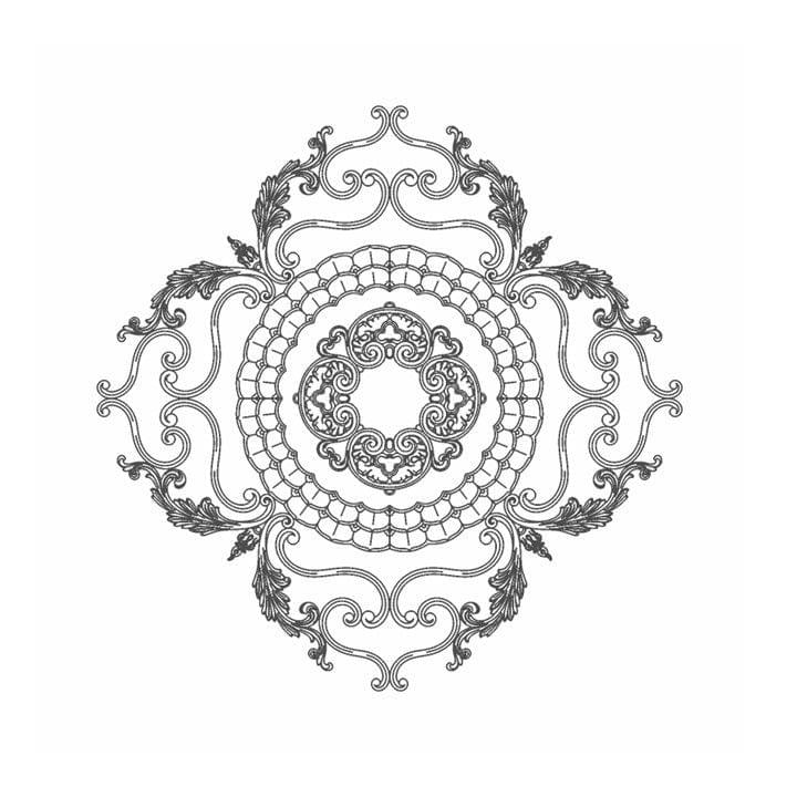 Rodecor Сад Шинуазри Розетка Шинуазри 87502CN 104x104x0 см поверхность 