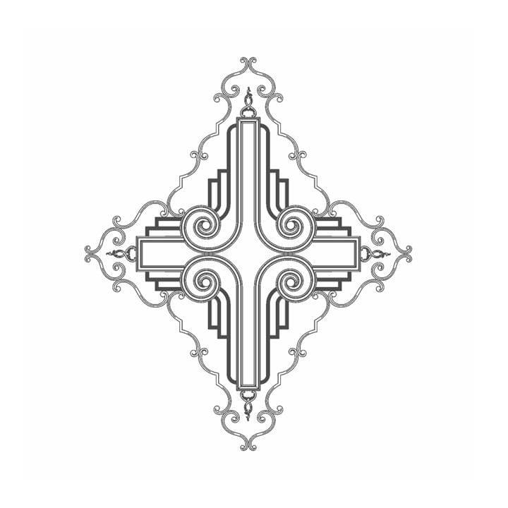 Rodecor Сад Шинуазри Розетка Шинуазри 87507CN 166.5x138.5x0 см поверхность 