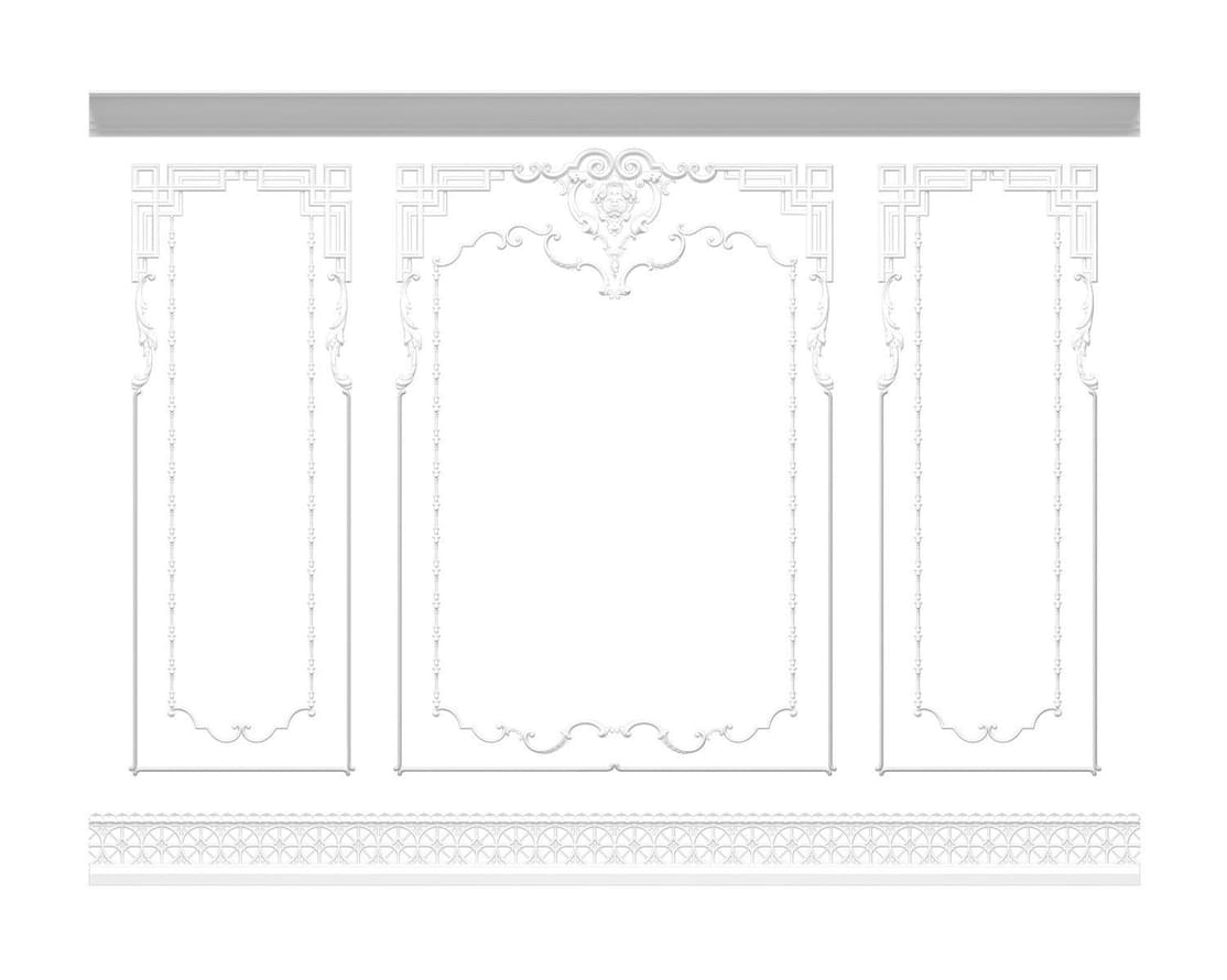 Rodecor Сад Шинуазри Стена Пагода Ф2 77032CN 300x400x0 см поверхность 