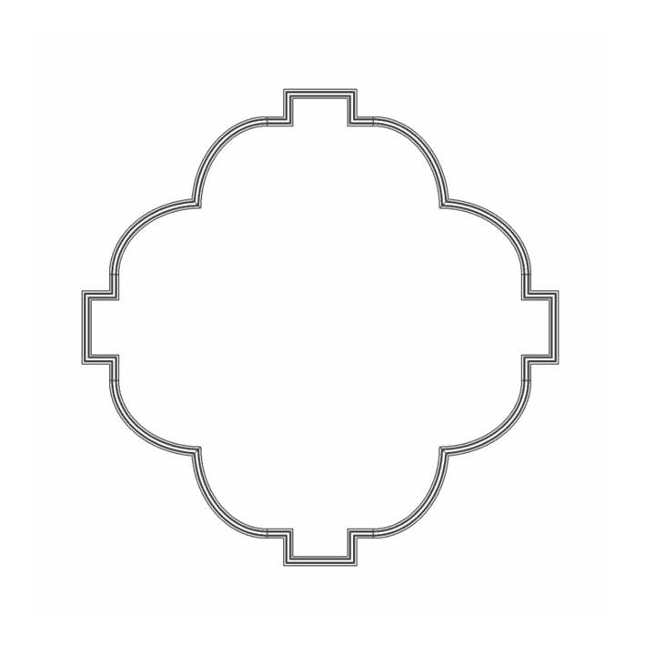 Rodecor Сад Шинуазри Узел Шинуазри 66509CN 130.5x130.5x0 см поверхность 