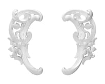 Rodecor Царскосельский Рококо Волюта 02001Rc Set 2 pcs 6.9x12.9x1.5 см поверхность 
