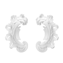 Rodecor Царскосельский Рококо Волюта 02002Rc Set 2 pcs 6.6x11.2x1.6 см поверхность 