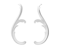 Rodecor Царскосельский Рококо Волюта 02007Rc Set 2 pcs 7.2x19.7x1.6 см поверхность 