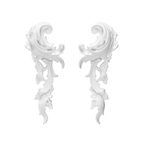 Rodecor Царскосельский Рококо Волюта 02008Rc Set 2 pcs 7.8x20.1x1.8 см поверхность 