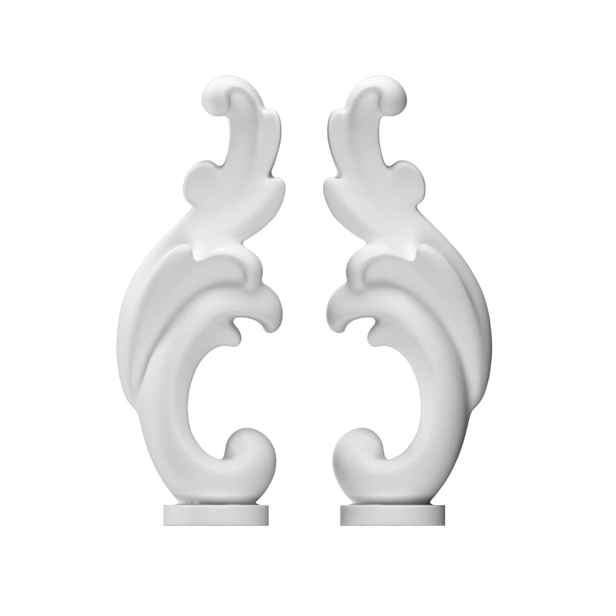 Rodecor Царскосельский Рококо Окончание К Молдингу 05001Rc Set 2 pcs 8x3 Rodecor Царскосельский Рококо Окончание К Молдингу 05001Rc Set 2 pcs 8x3