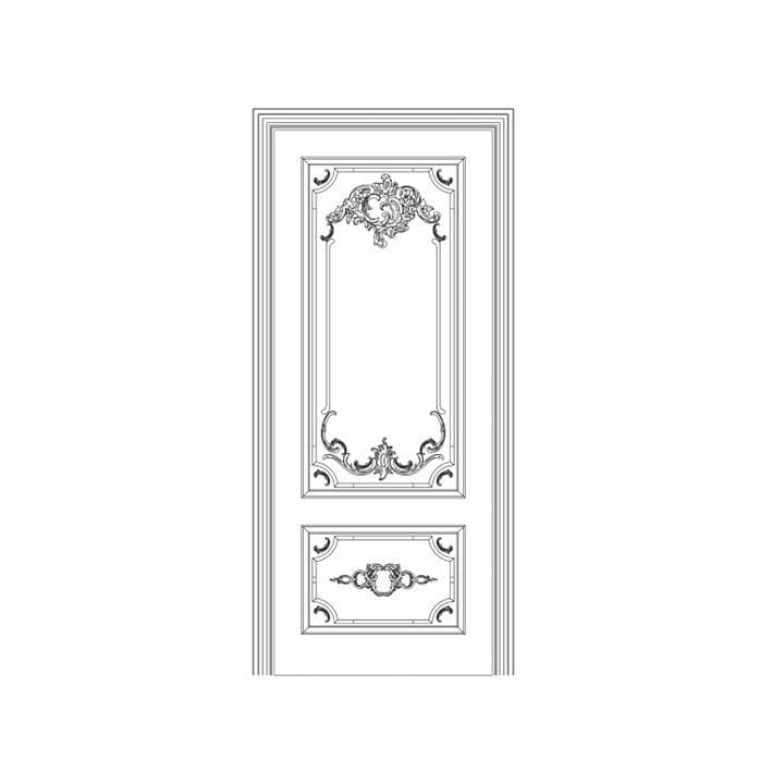 Rodecor Царскосельский Рококо Оформление дверей 76002RC 80x200x0 см поверхность 